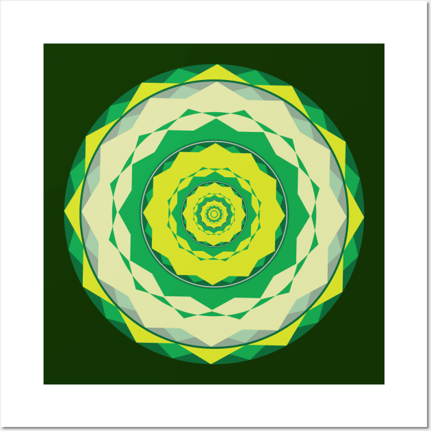 Green yellow decoration Wall Art by Metwalli